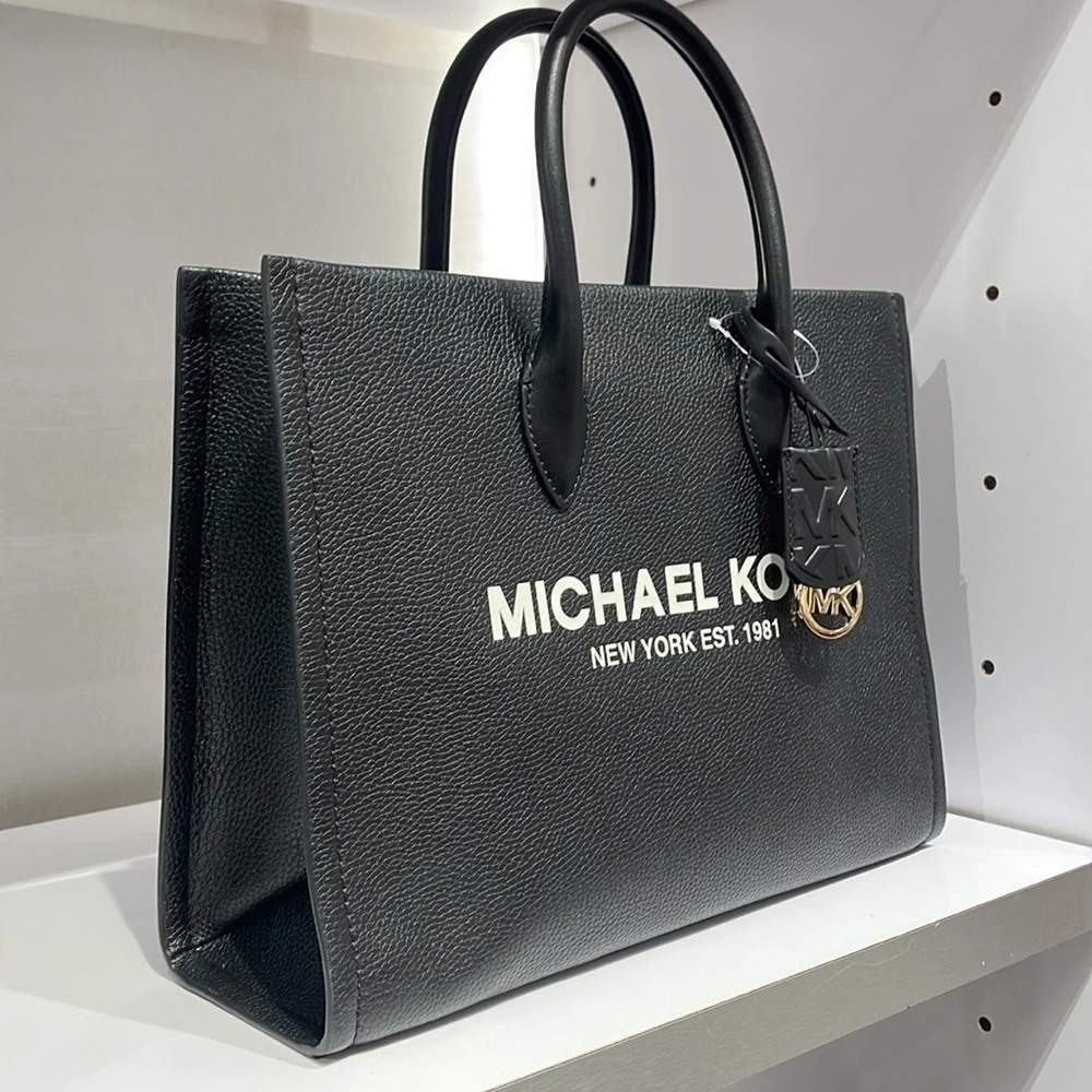 Michael Kors Medium Mirella 35S2G7ZT7L Tote Bag In Black NWT